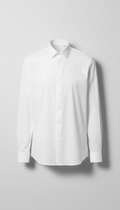 White Cotton Poplin Shirt