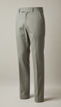 Tailored Cotton Trousers with Subtle Stretch