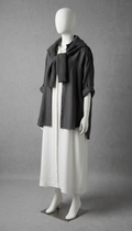 Linen Shirt Dress in Soft White